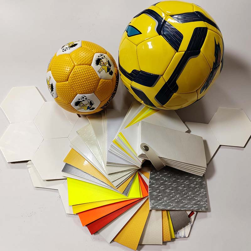 さまざまなパターンの PU 合成ボール サッカー革