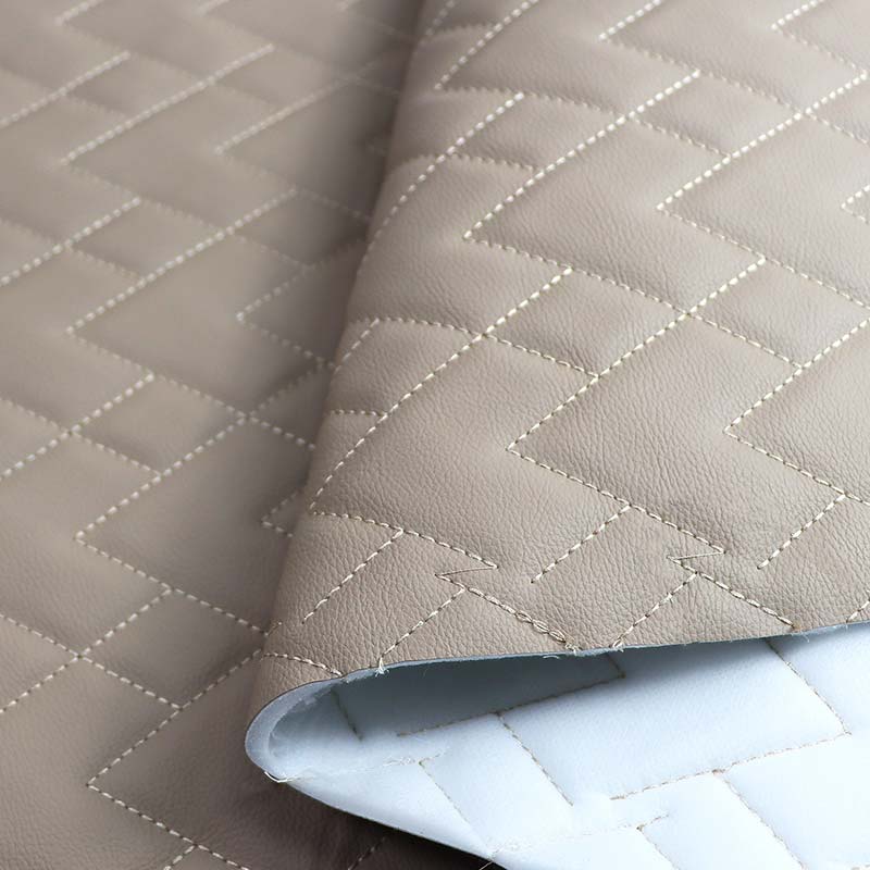 発泡ステッチ耐摩耗性車 PVC フェイクレザー素材