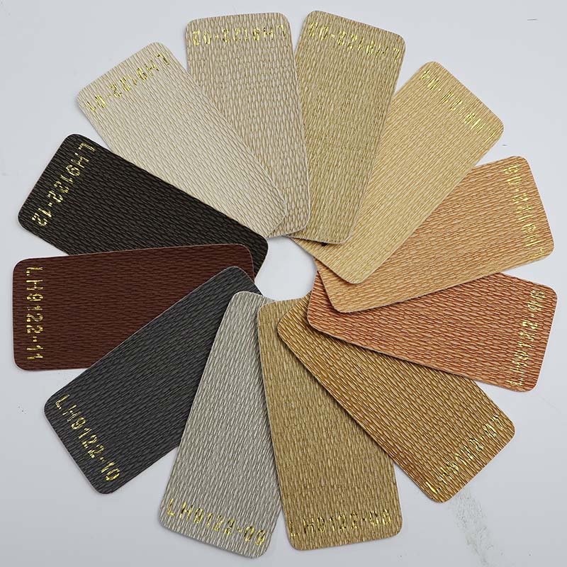Straw Mat Pattern PVC Leather Upholstery Decor Material