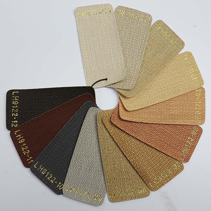 Straw Mat Pattern PVC Leather Upholstery Decor Material